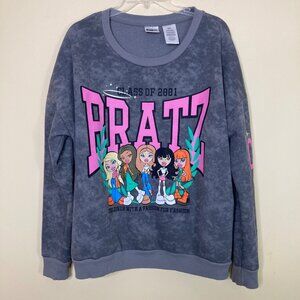 Bratz Class Of 2001 Gray Wash Sweatshirt Womens  XXL  Crewneck Y2K